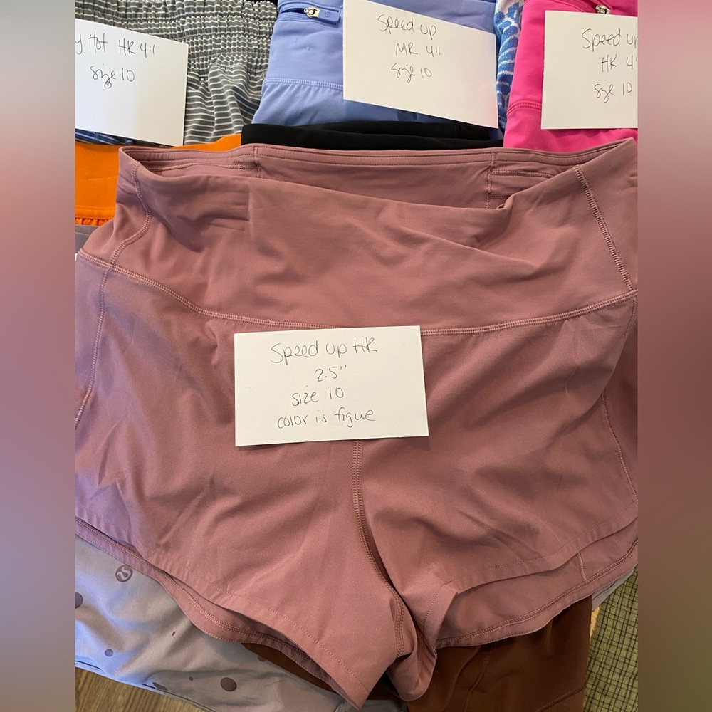 COPY - Speed up shorts, HR 2.5, lululemon, hardly worn